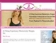 Tablet Screenshot of afittingexperience.com